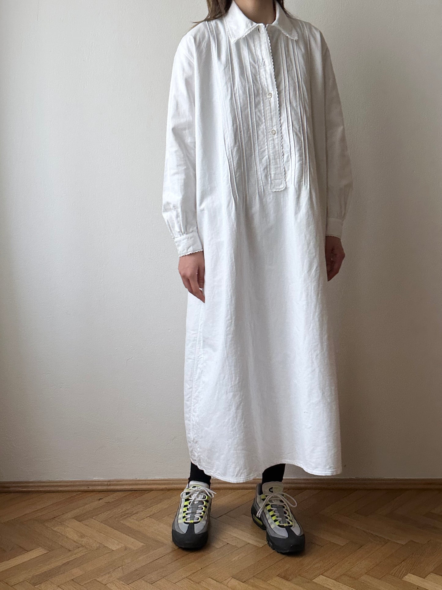 antique cotton shirt dress