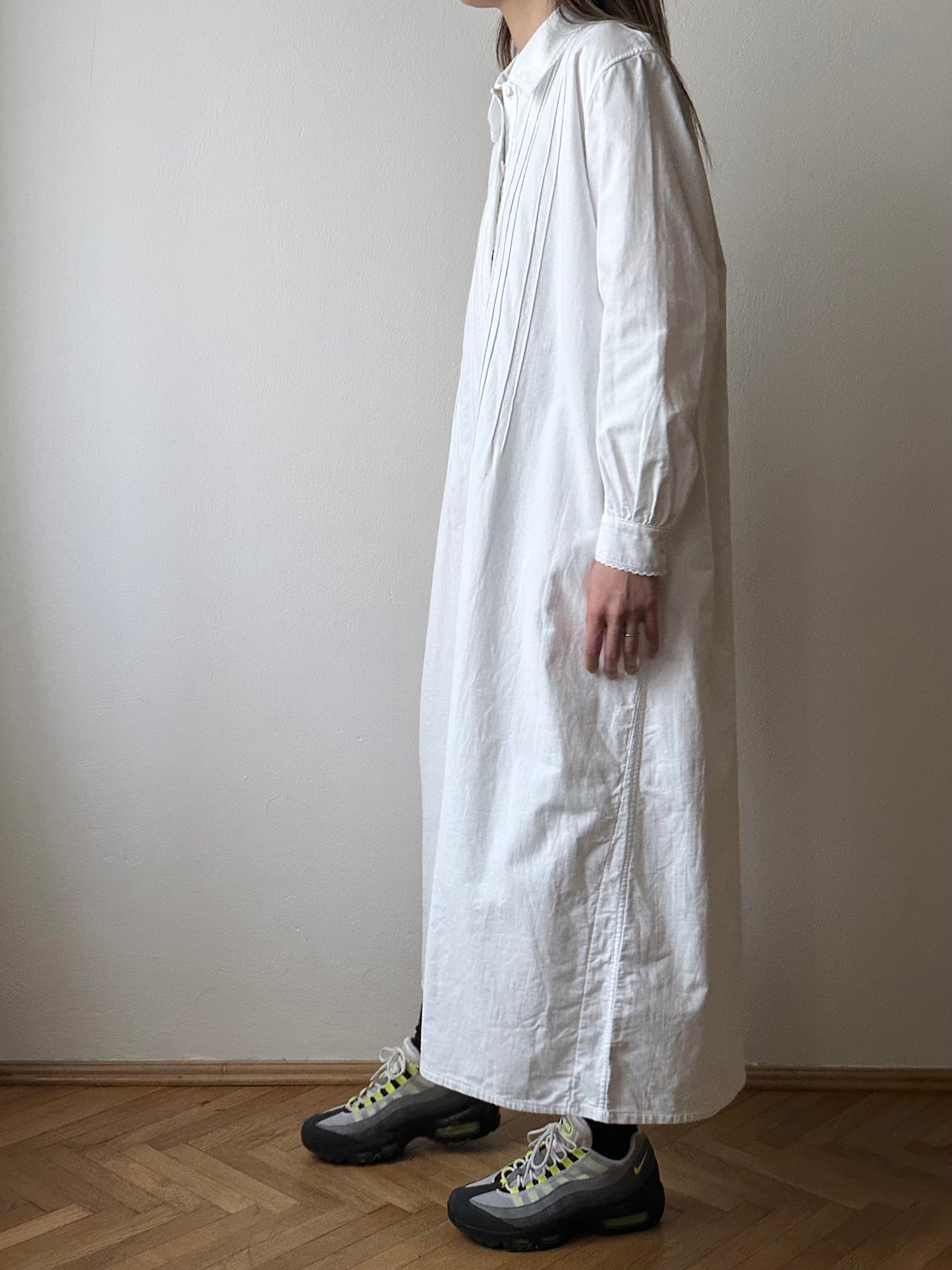 antique cotton shirt dress