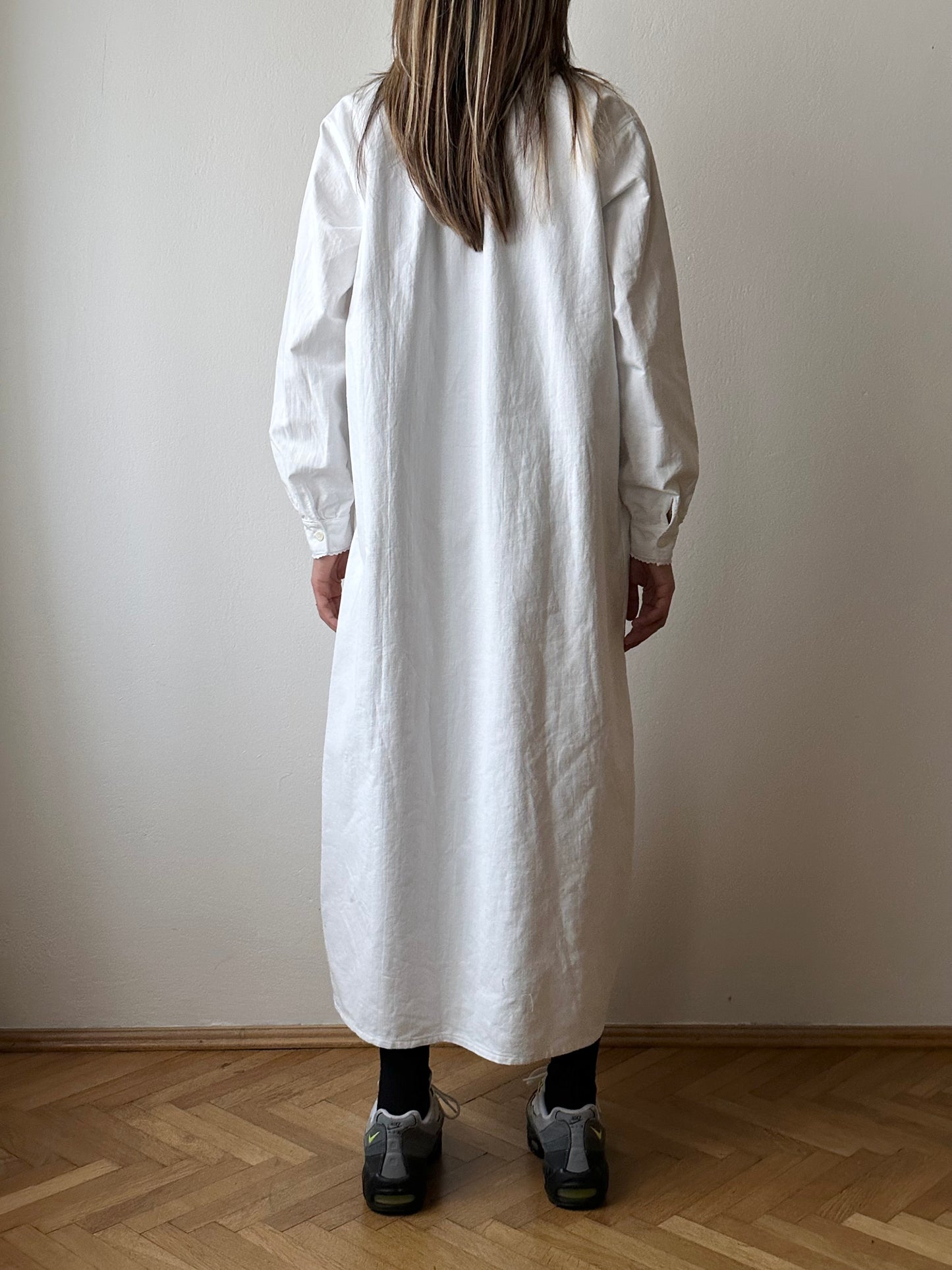 antique cotton shirt dress