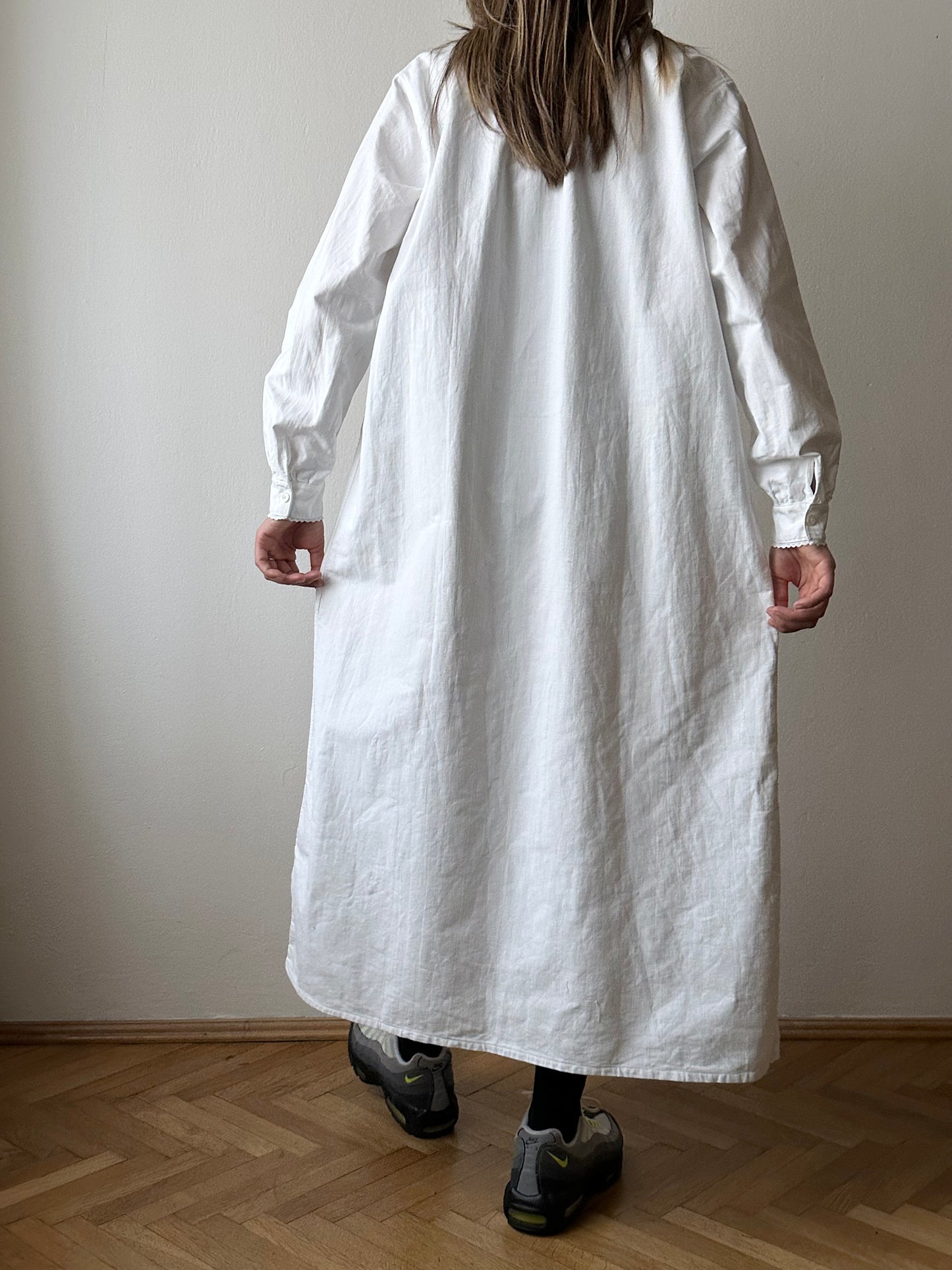 antique cotton shirt dress