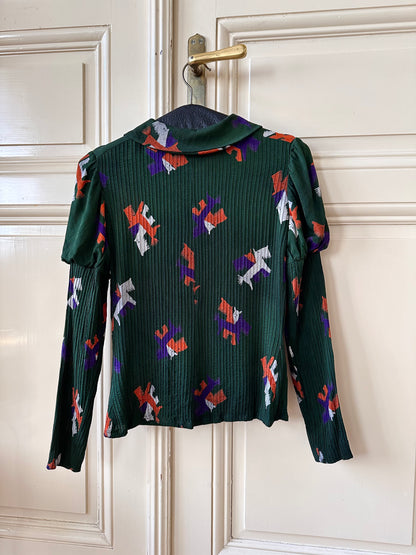 60-70s France blouse