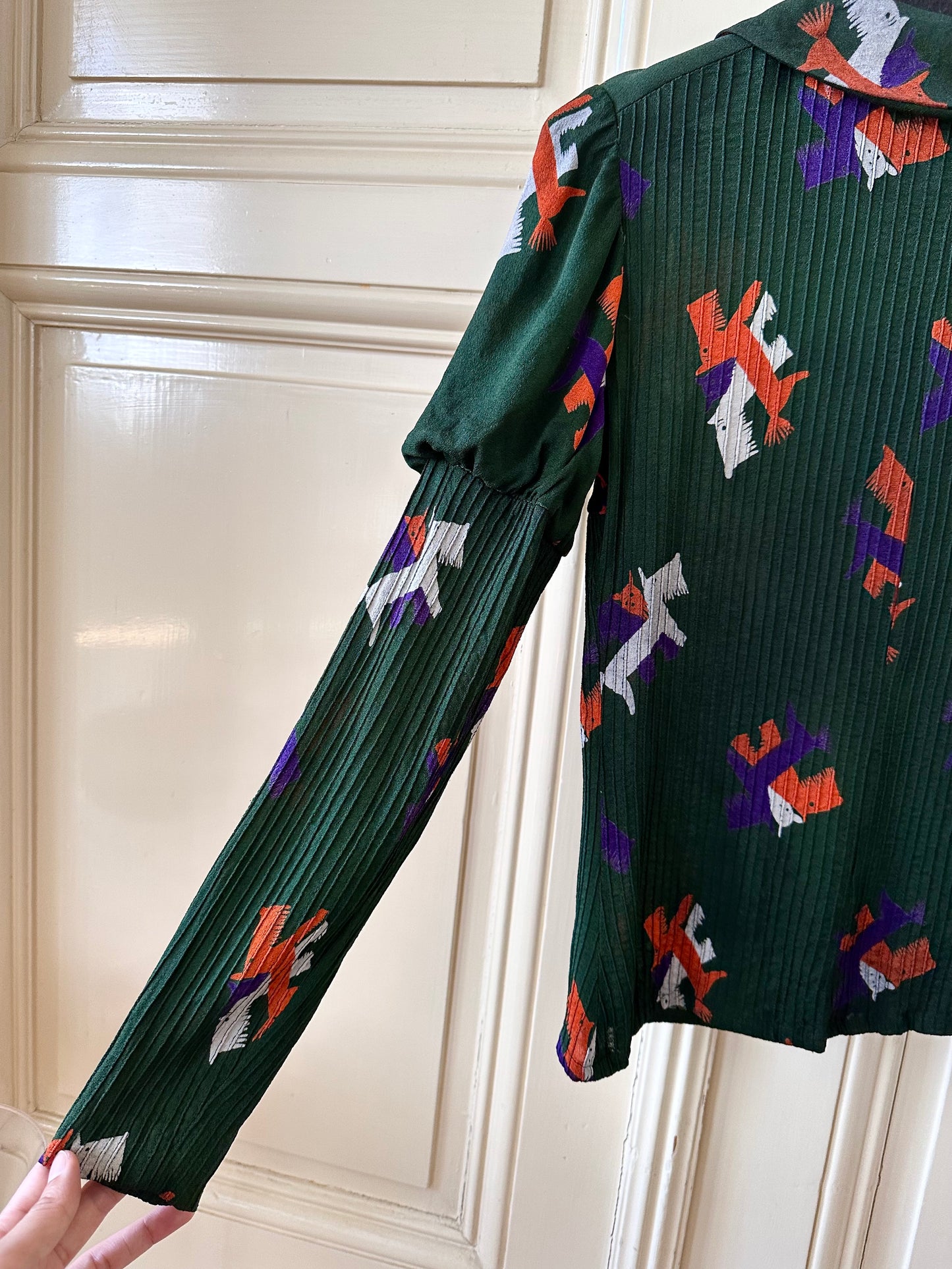 60-70s France blouse