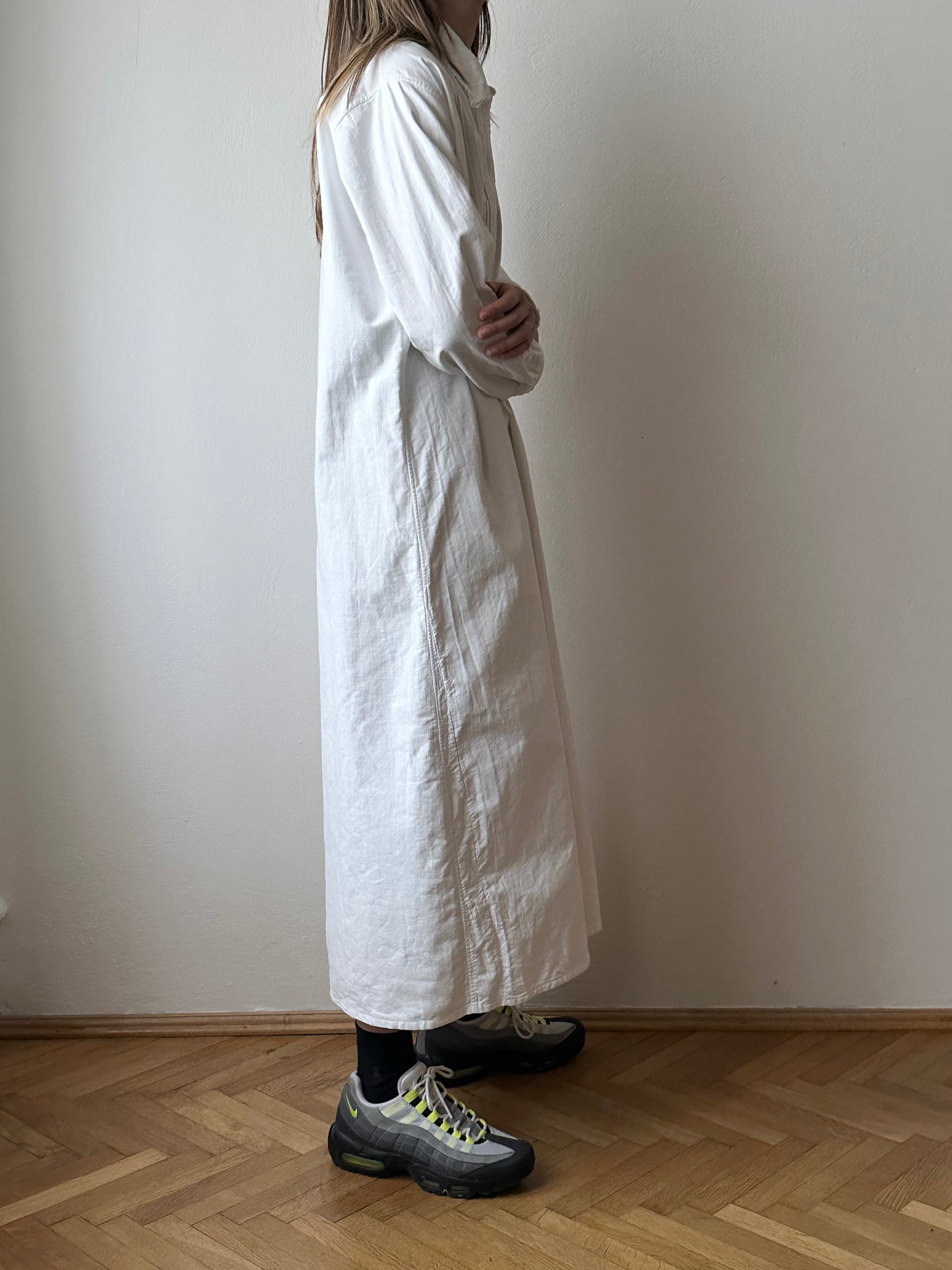 antique cotton shirt dress