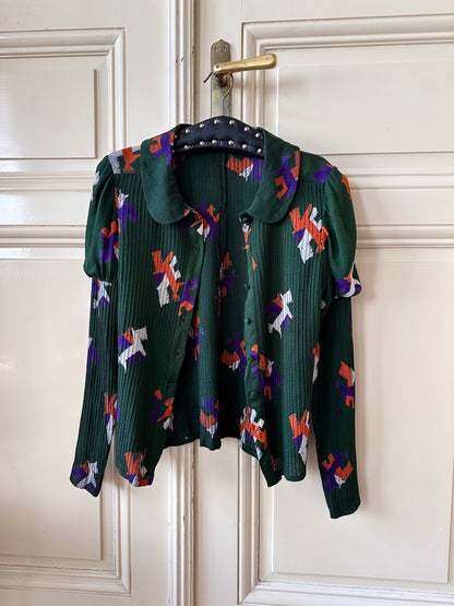 60-70s France blouse