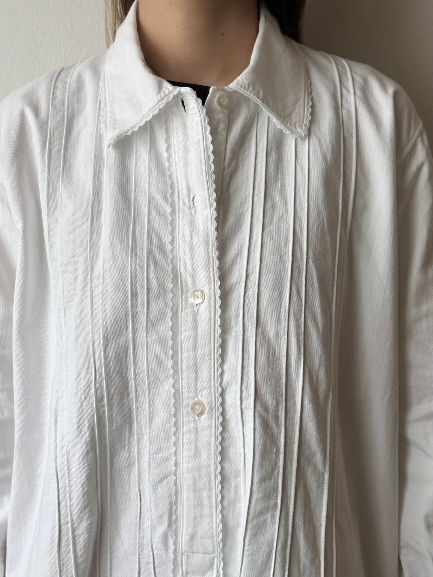 antique cotton shirt dress