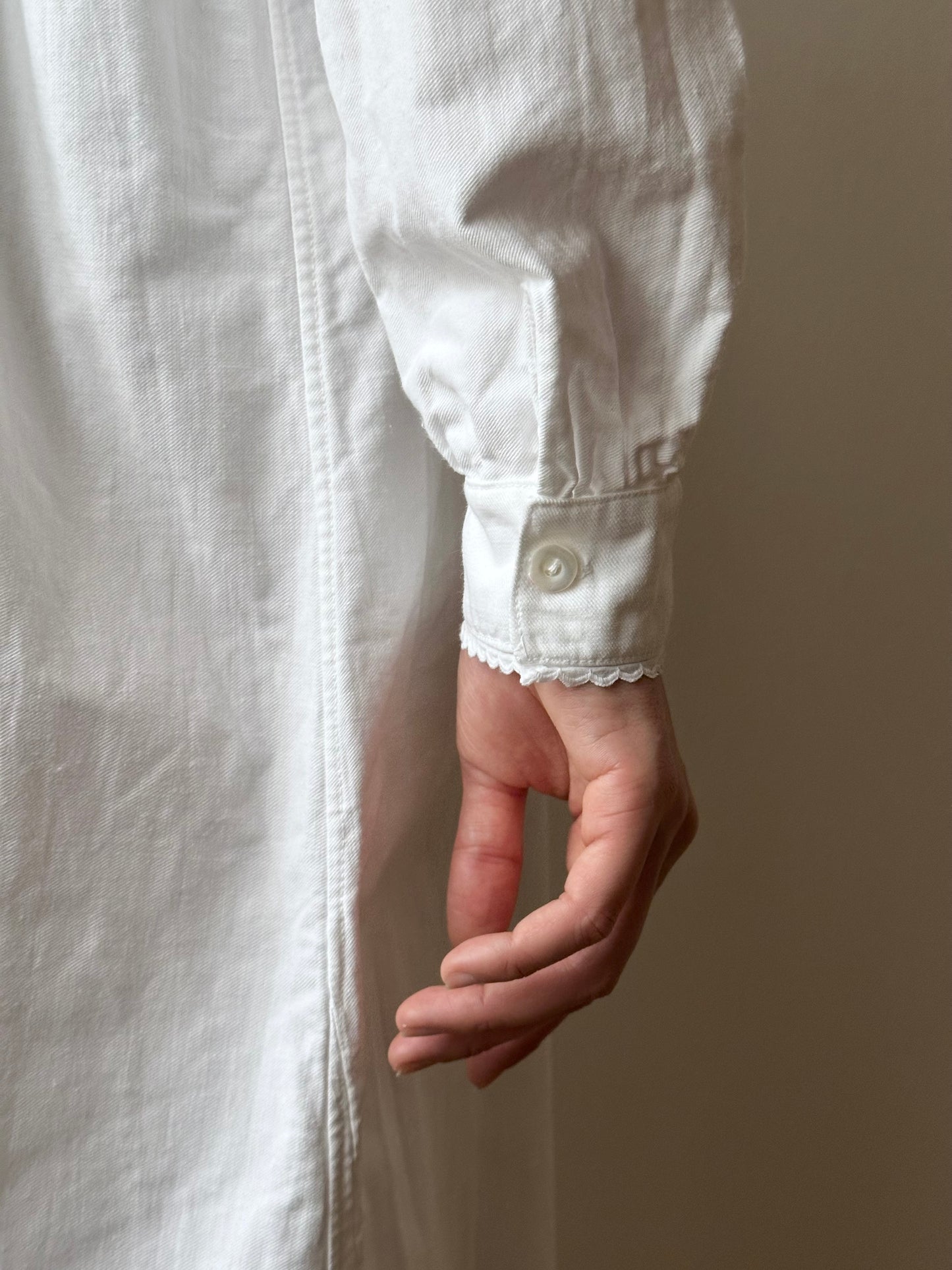 antique cotton shirt dress