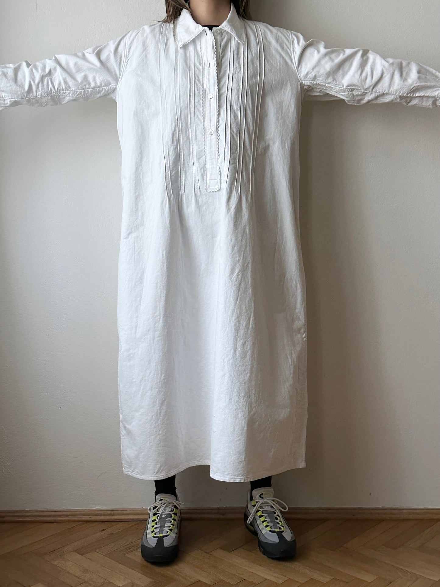 antique cotton shirt dress