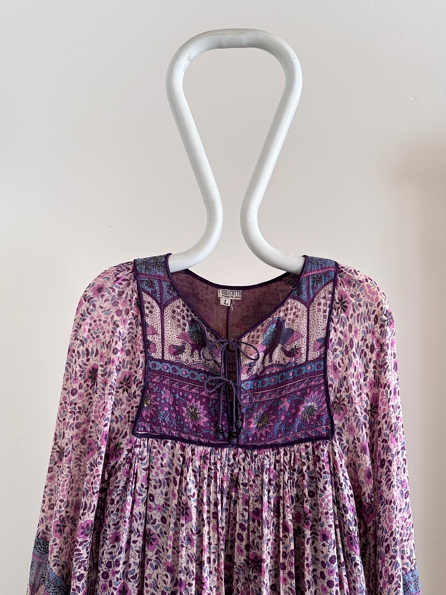 70s Indian cotton dress