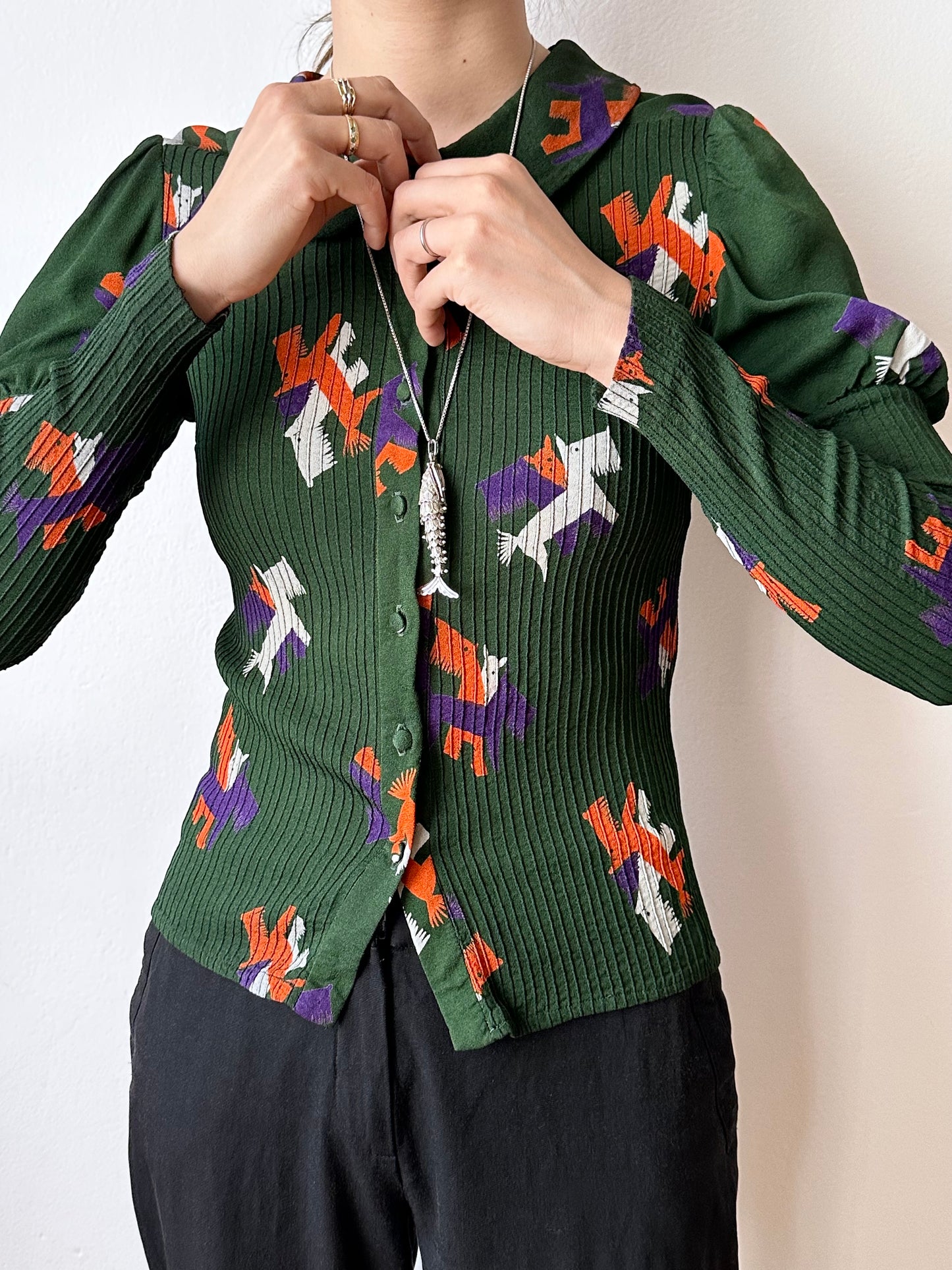 60-70s France blouse