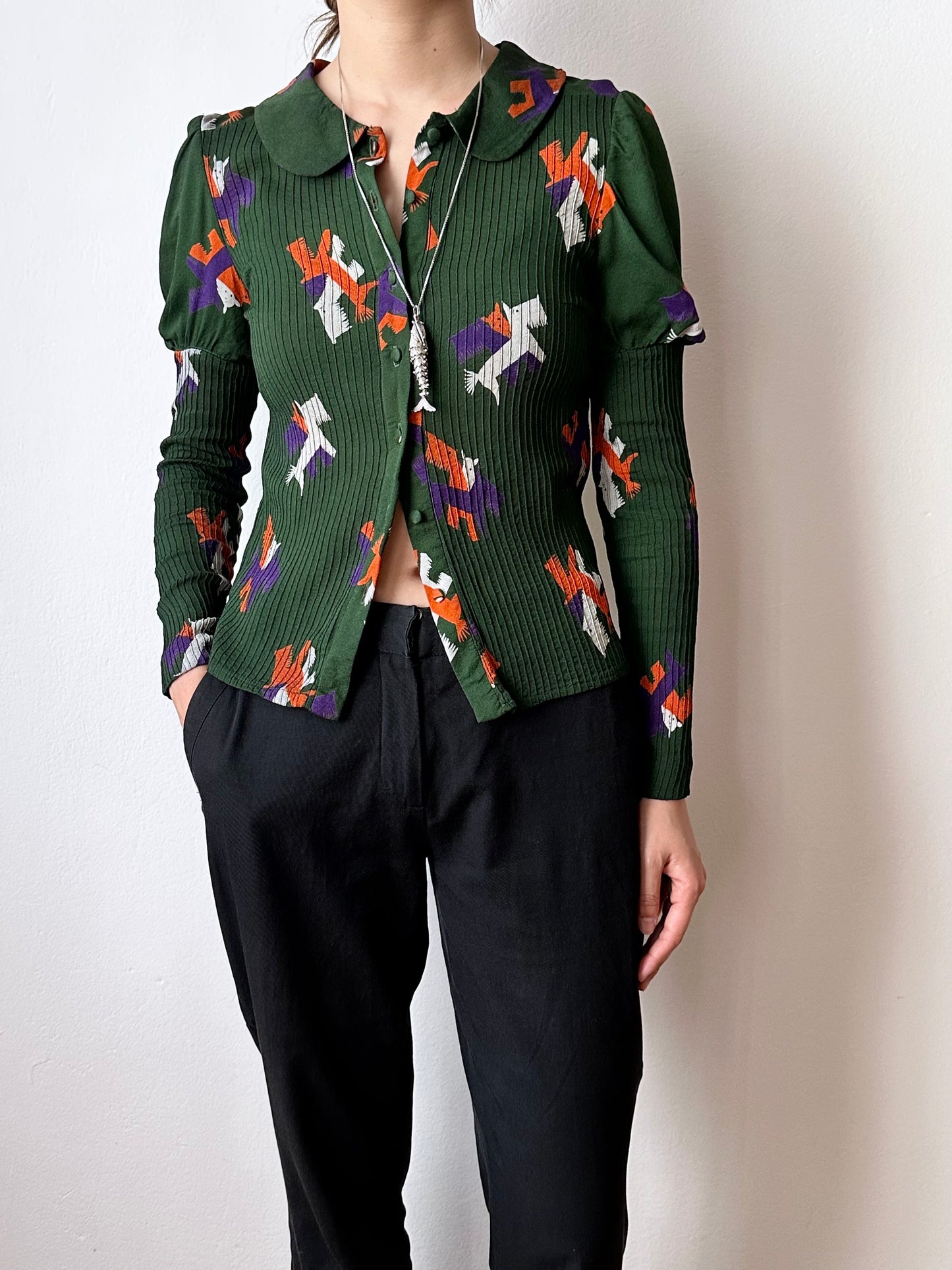 60-70s France blouse