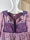 indian cotton bohemian dress gauze インド綿 ドレス インディアンコットン コットン ボヘミアン 花柄 70s 70's 1970s 1970's