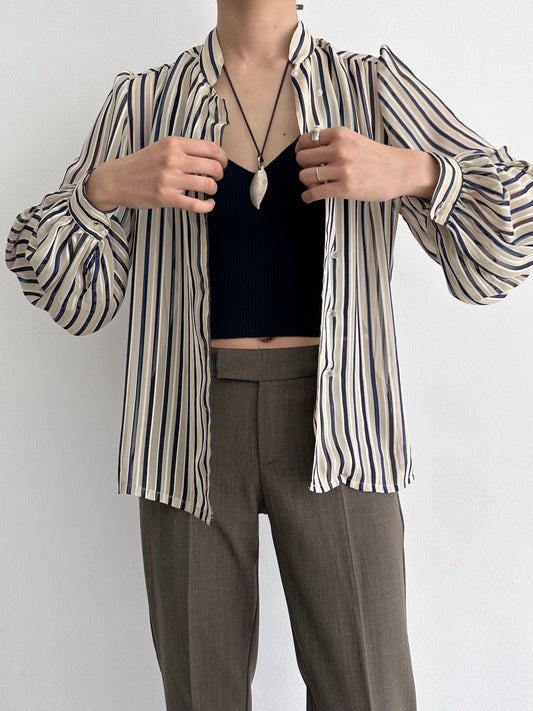 90s charming buttons blouse