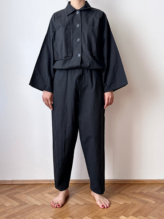 80s cotton bat jumpsuit