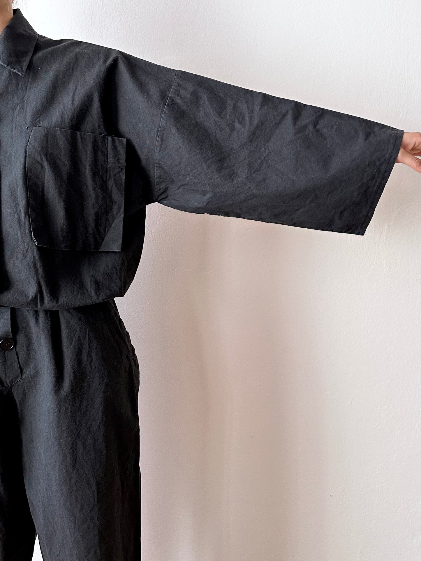 80s cotton bat jumpsuit