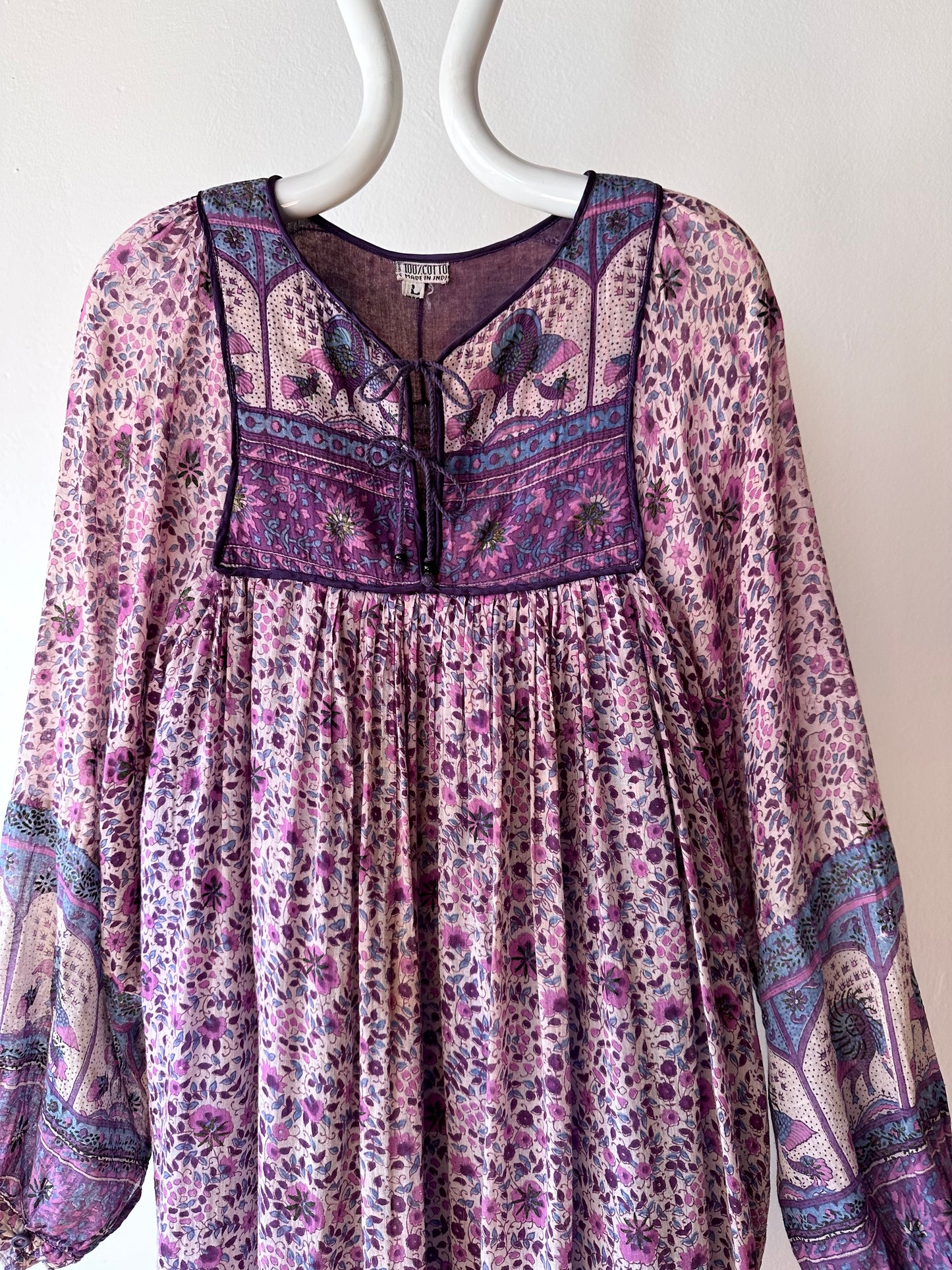 70s Indian cotton dress
