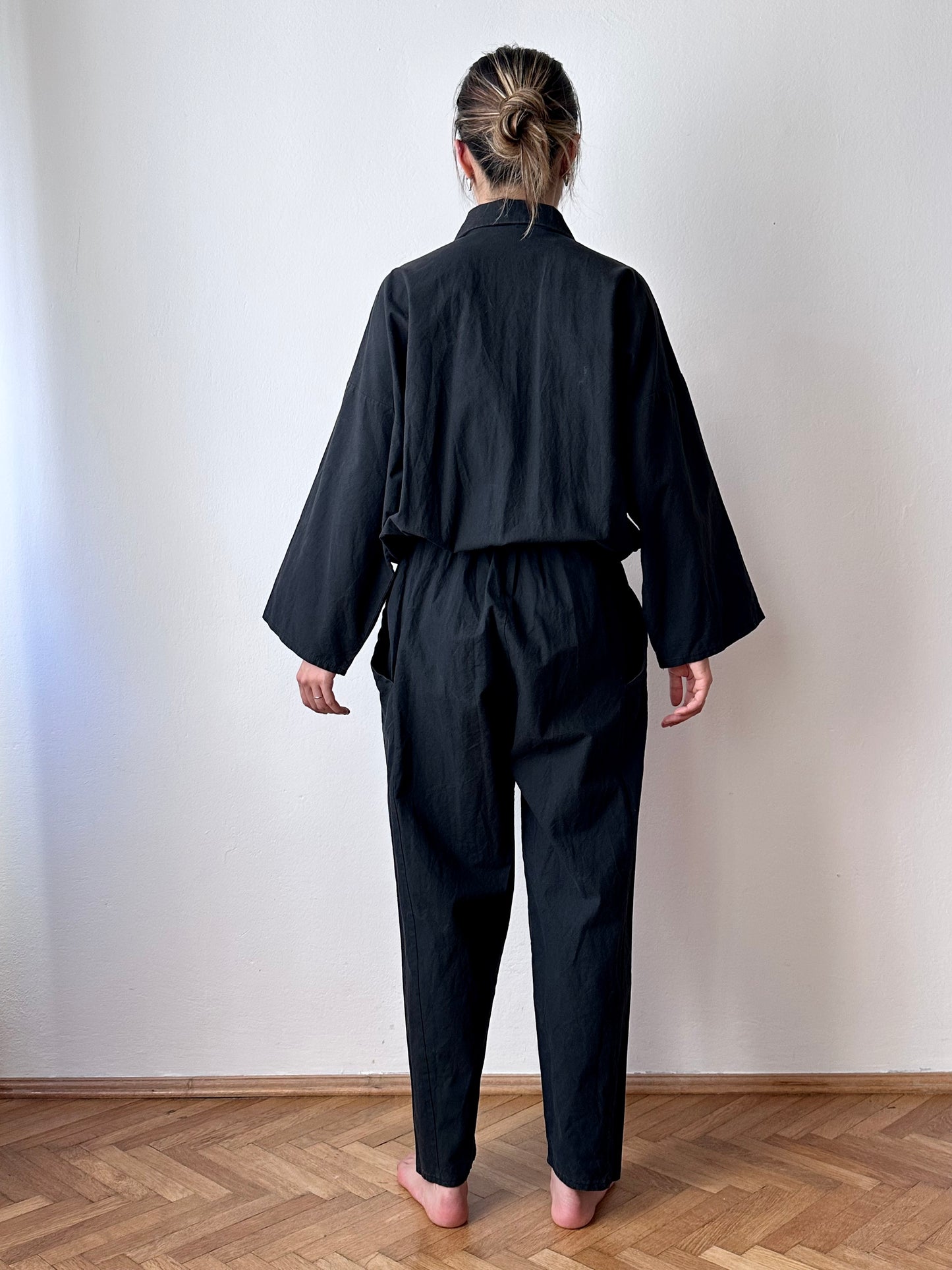 80s cotton bat jumpsuit