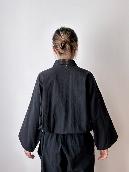 80s cotton bat jumpsuit