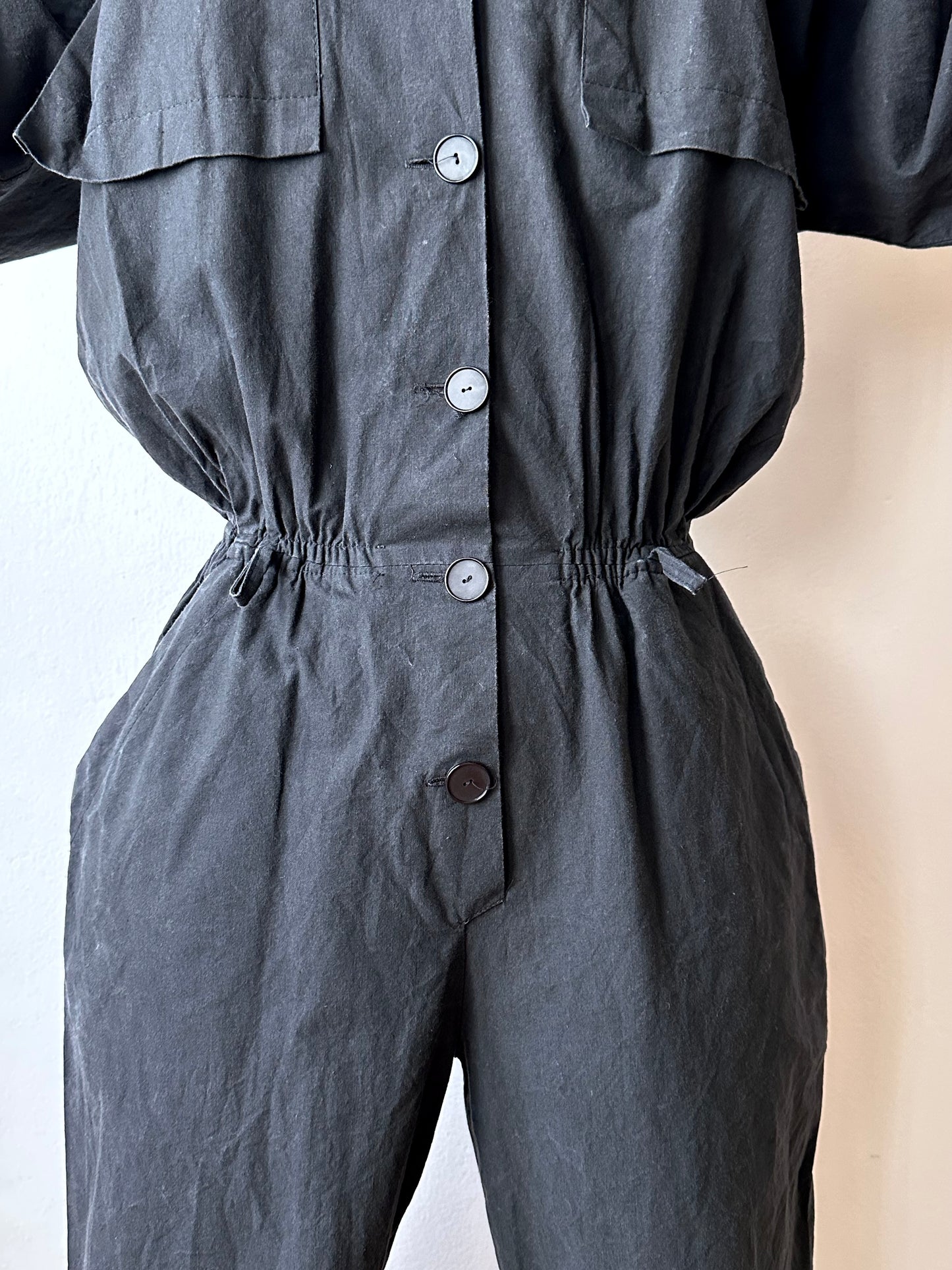 80s cotton bat jumpsuit
