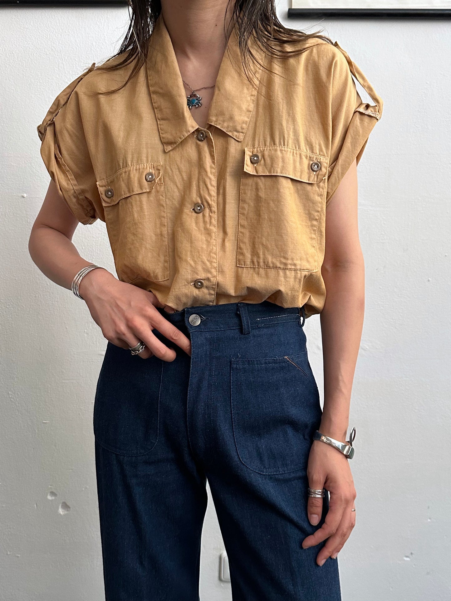1970s Denim trousers - w27