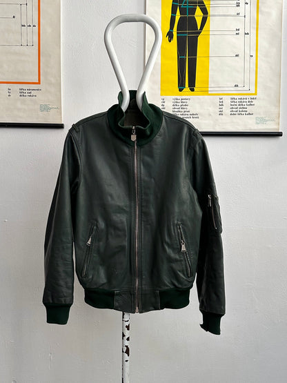 1980s West German Border Guard Leather Jacket