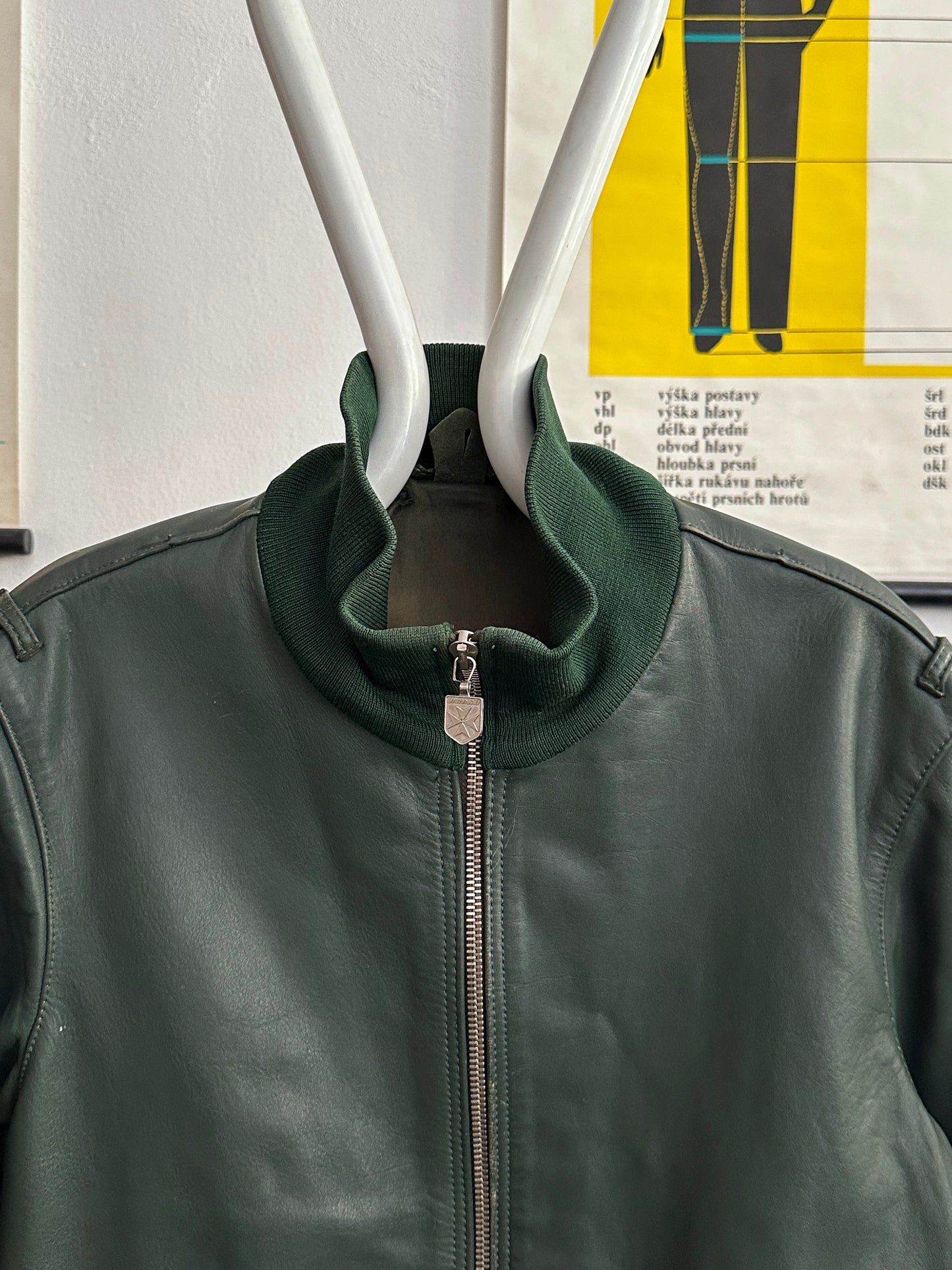 1980s West German Border Guard Leather Jacket