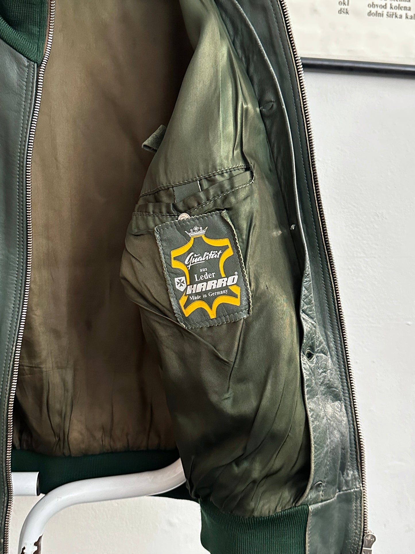 1980s West German Border Guard Leather Jacket