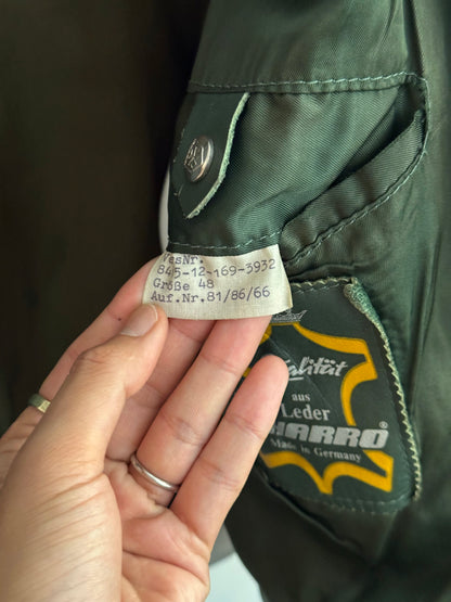 1980s West German Border Guard Leather Jacket