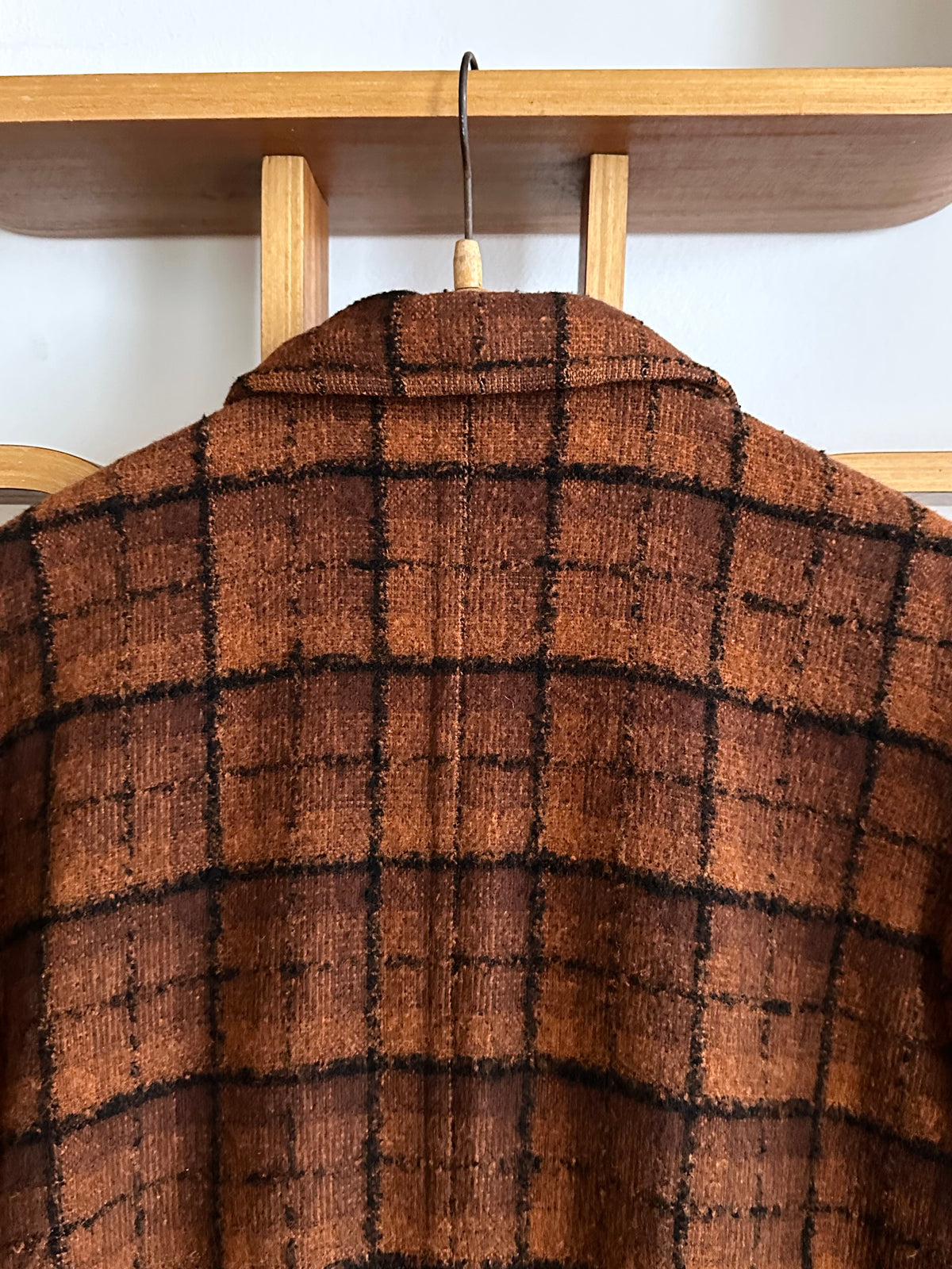 70s Czechoslovakia plaid coat