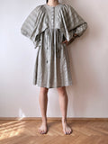 gray cotton dress