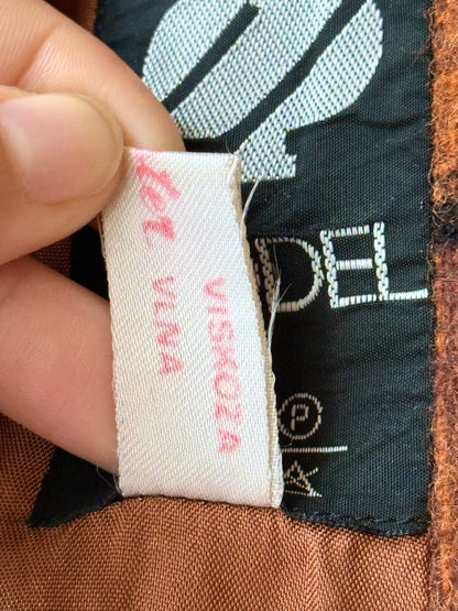 70s Czechoslovakia plaid coat