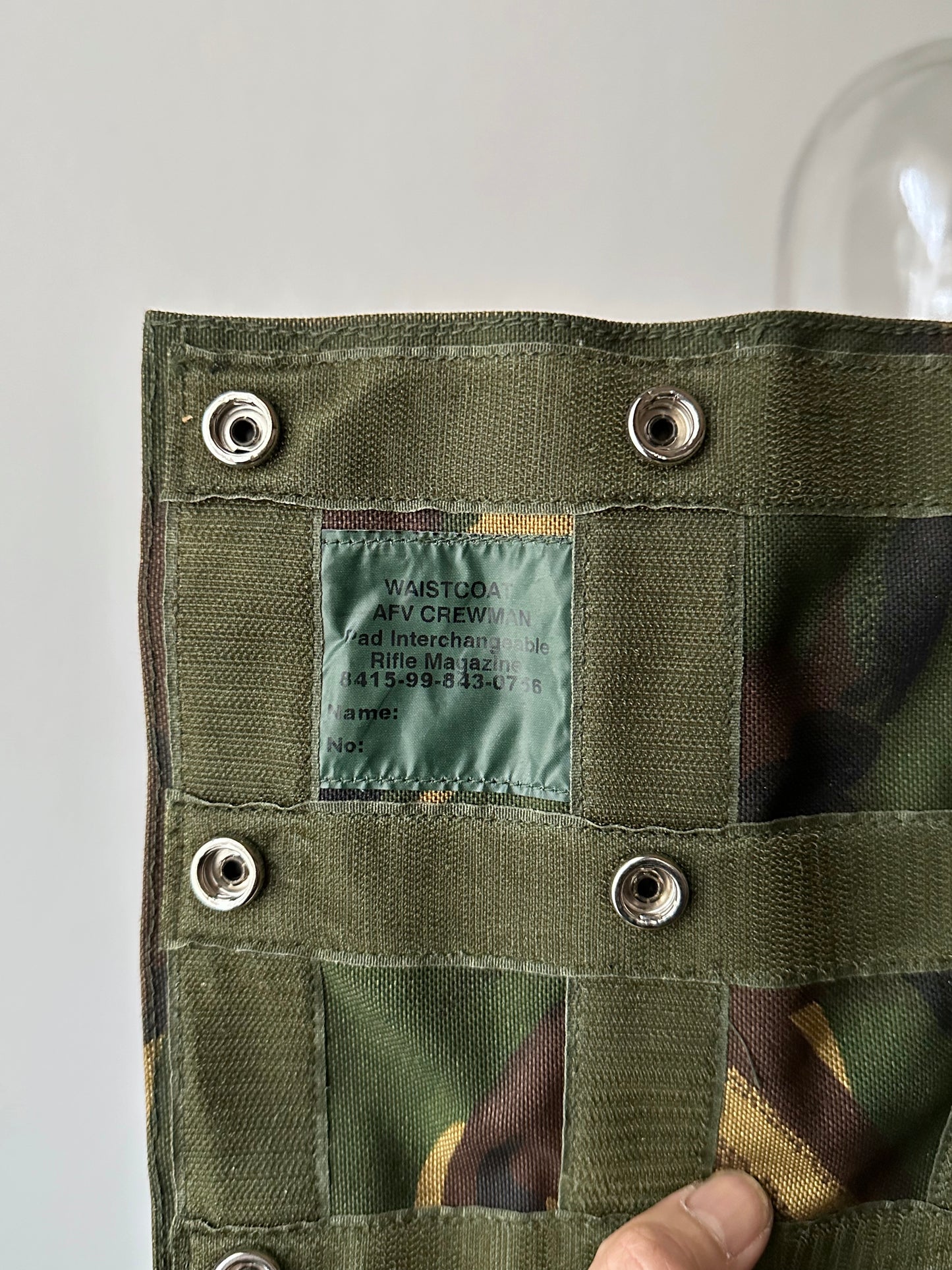 90s uk military afv crew vest
