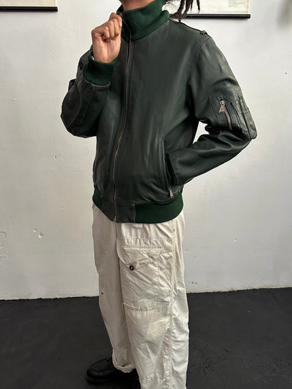 1980s West German Border Guard Leather Jacket