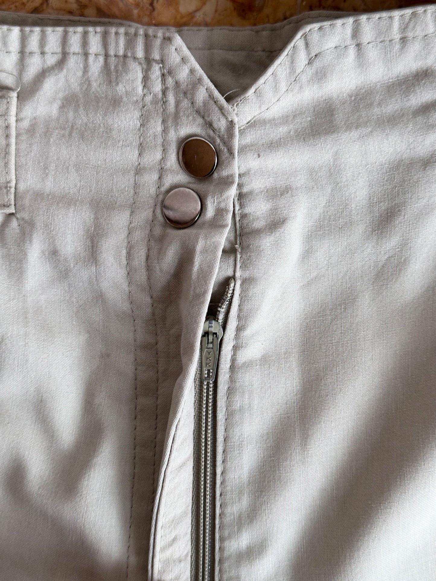 belted cotton shorts