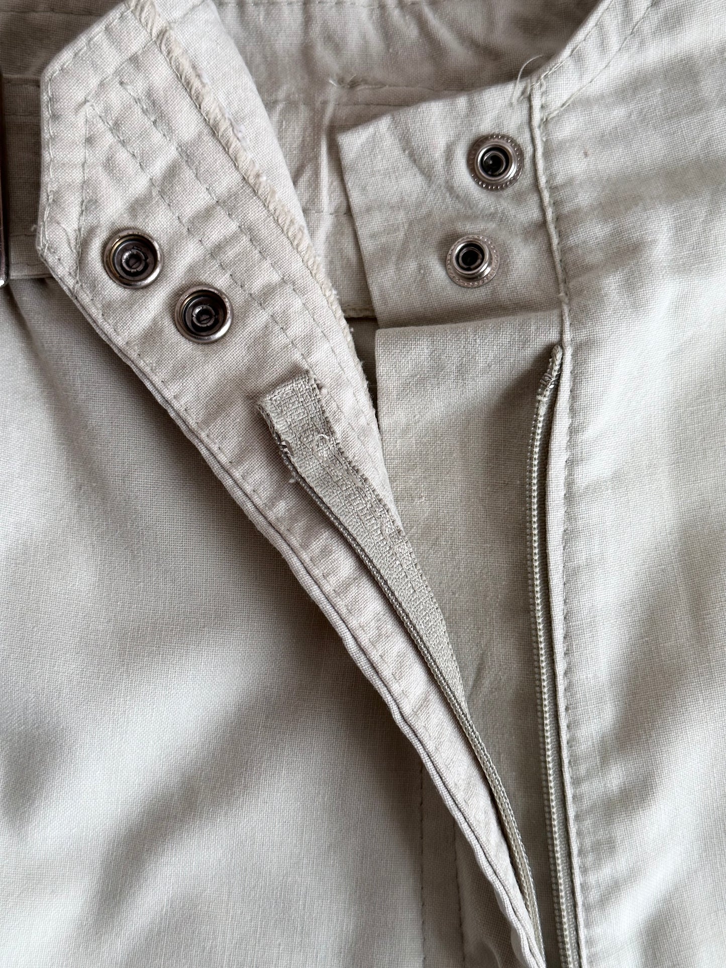 belted cotton shorts