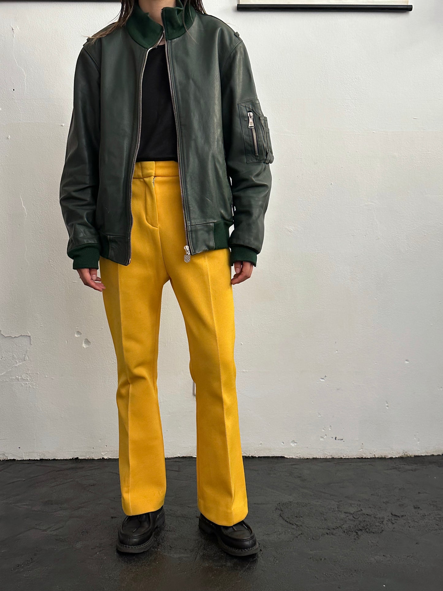 1980s West German Border Guard Leather Jacket