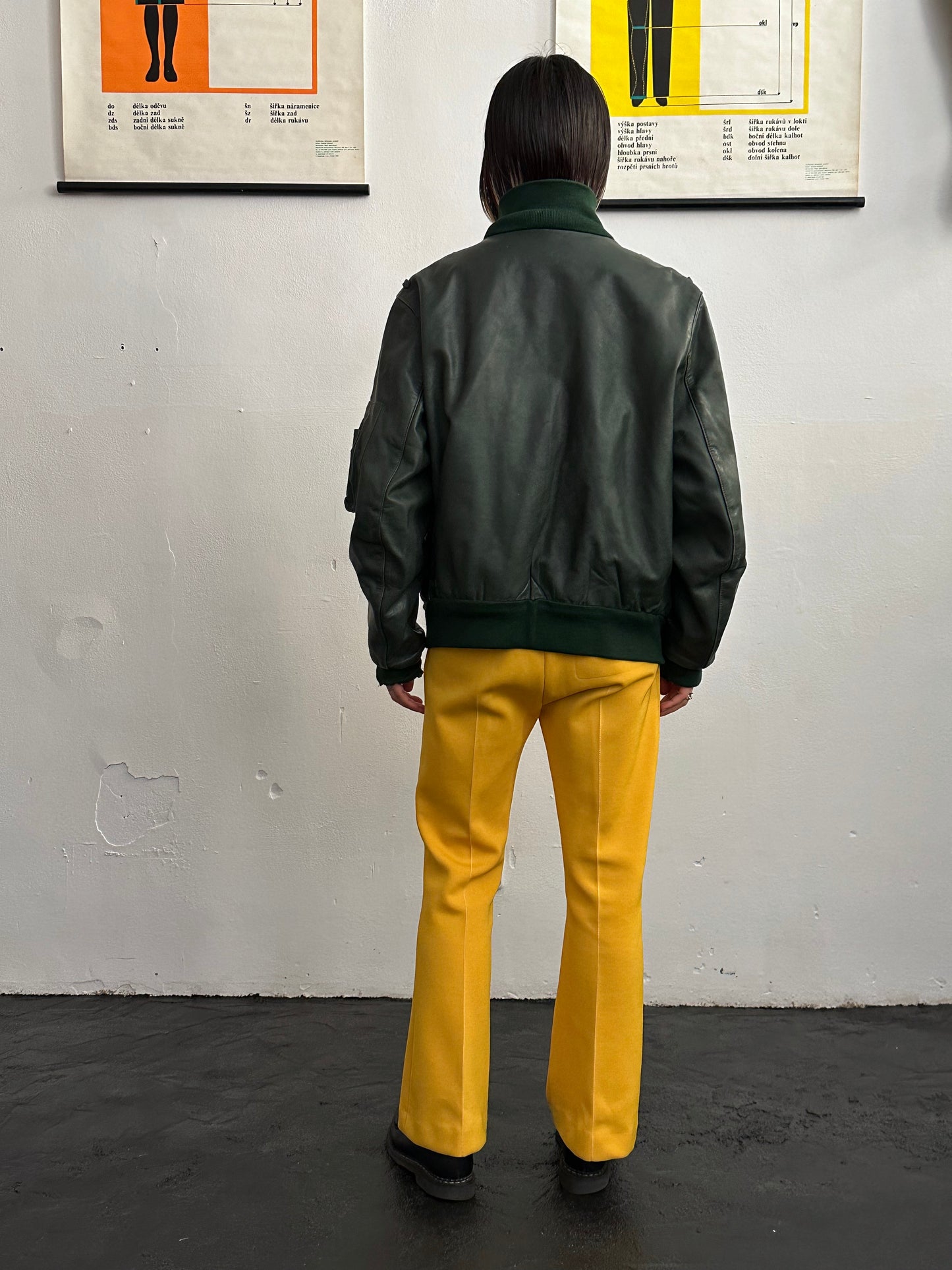 1980s West German Border Guard Leather Jacket