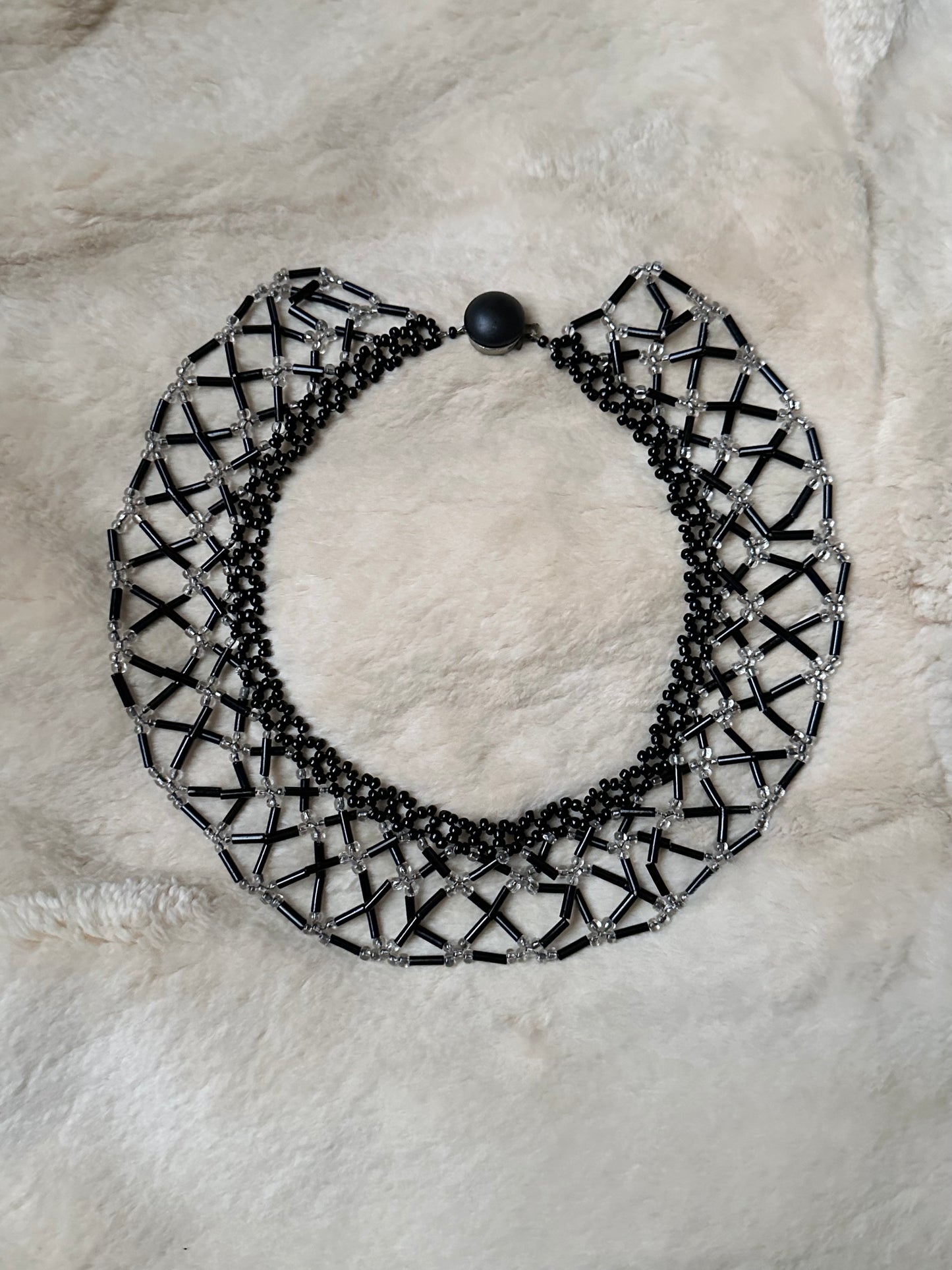 Czechoslovakia vintage beaded collar