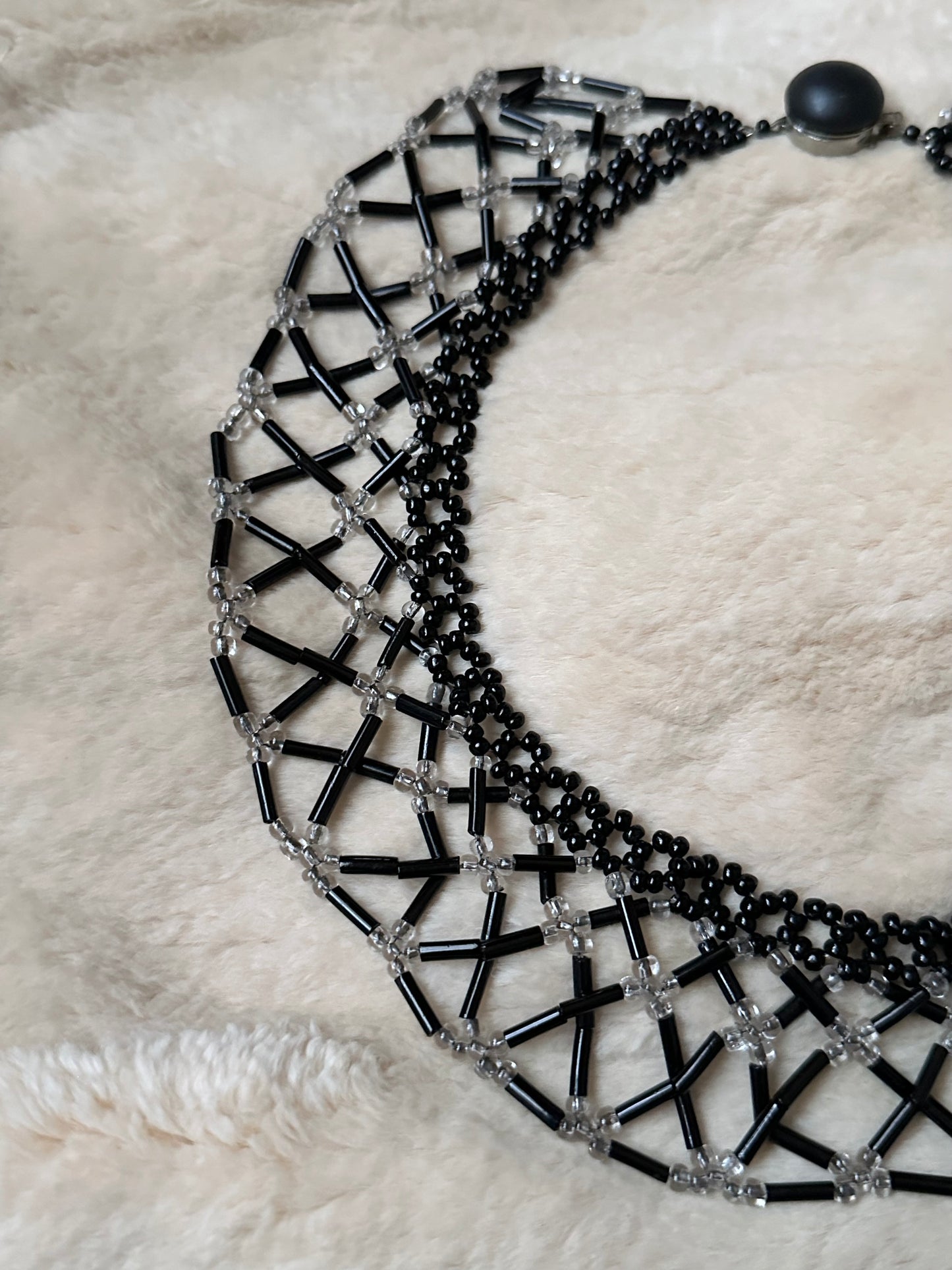 Czechoslovakia vintage beaded collar