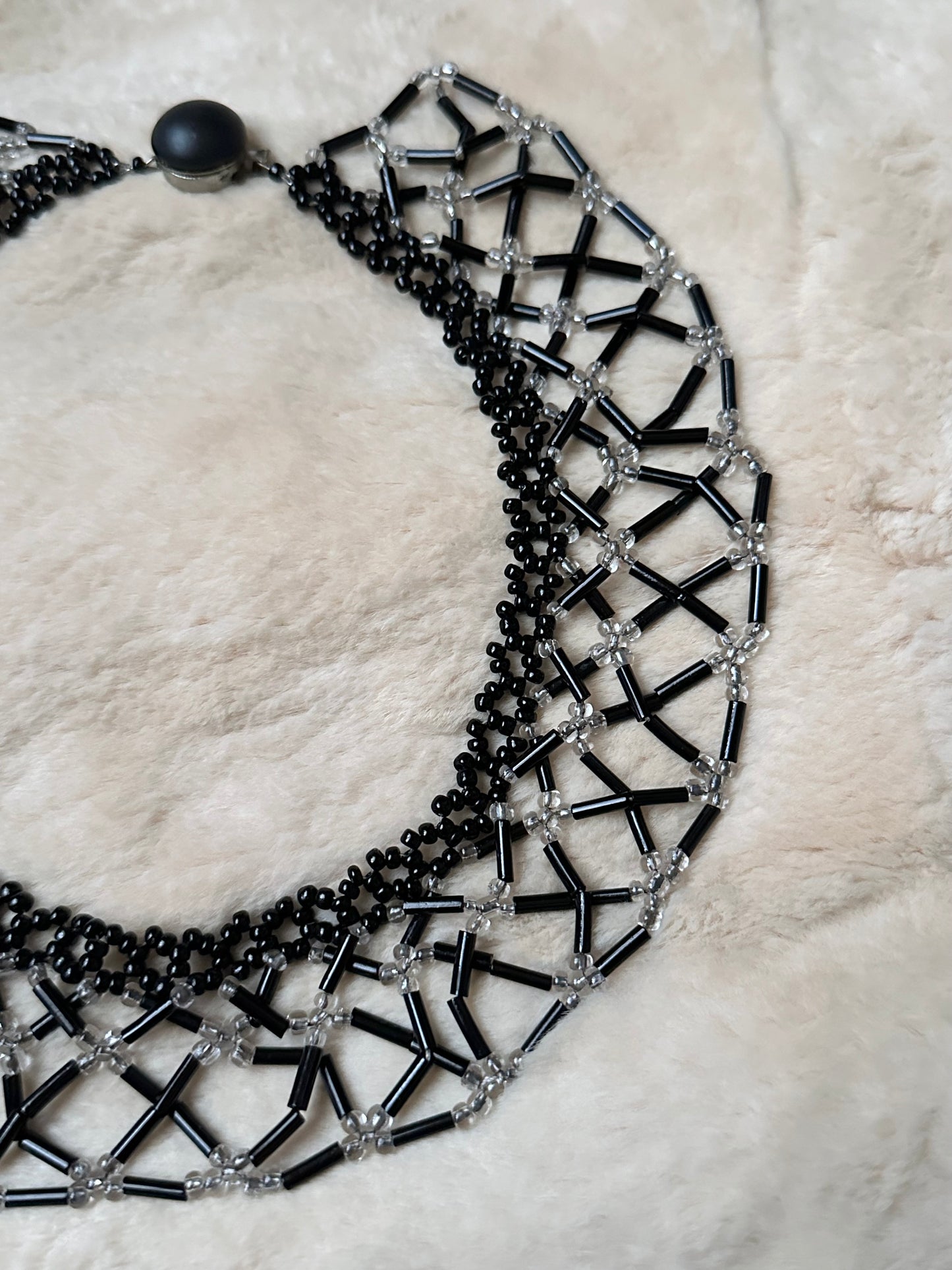 Czechoslovakia vintage beaded collar