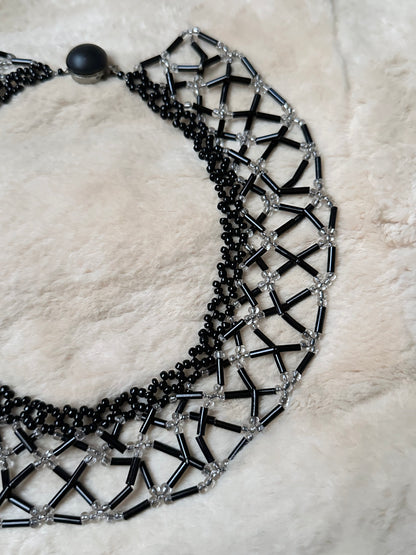 Czechoslovakia vintage beaded collar