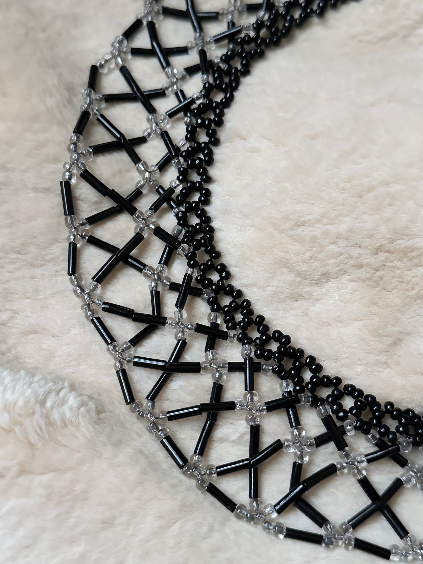 Czechoslovakia vintage beaded collar