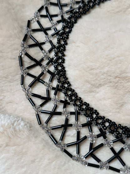 Czechoslovakia vintage beaded collar