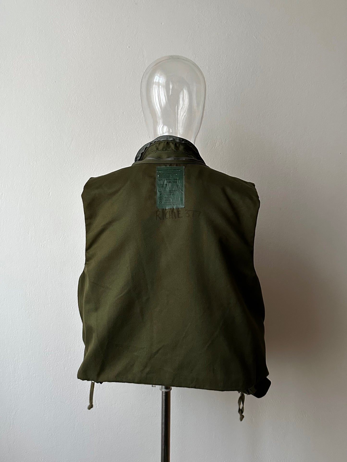 90s uk military afv crew vest