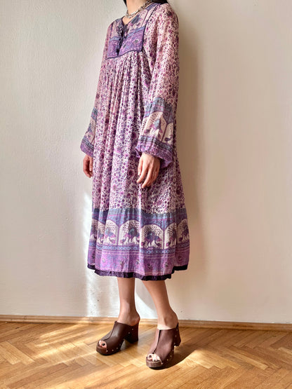 70s Indian cotton dress