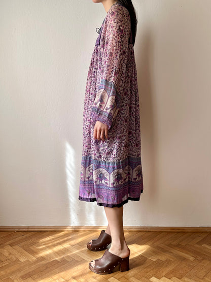 70s Indian cotton dress