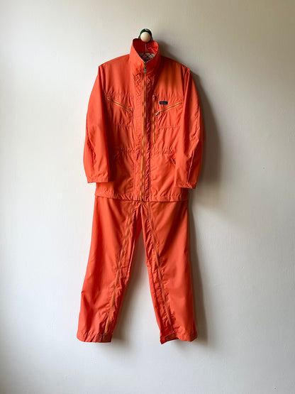 80s unique orange jumpsuits