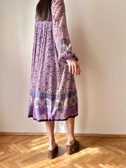 70s Indian cotton dress