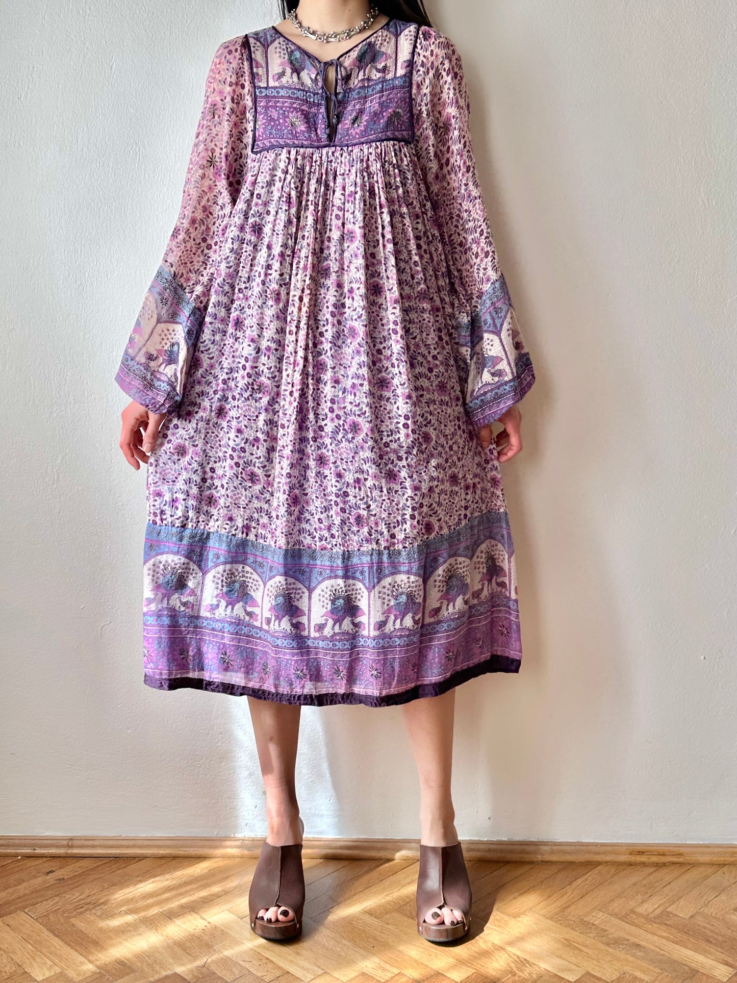 70s Indian cotton dress