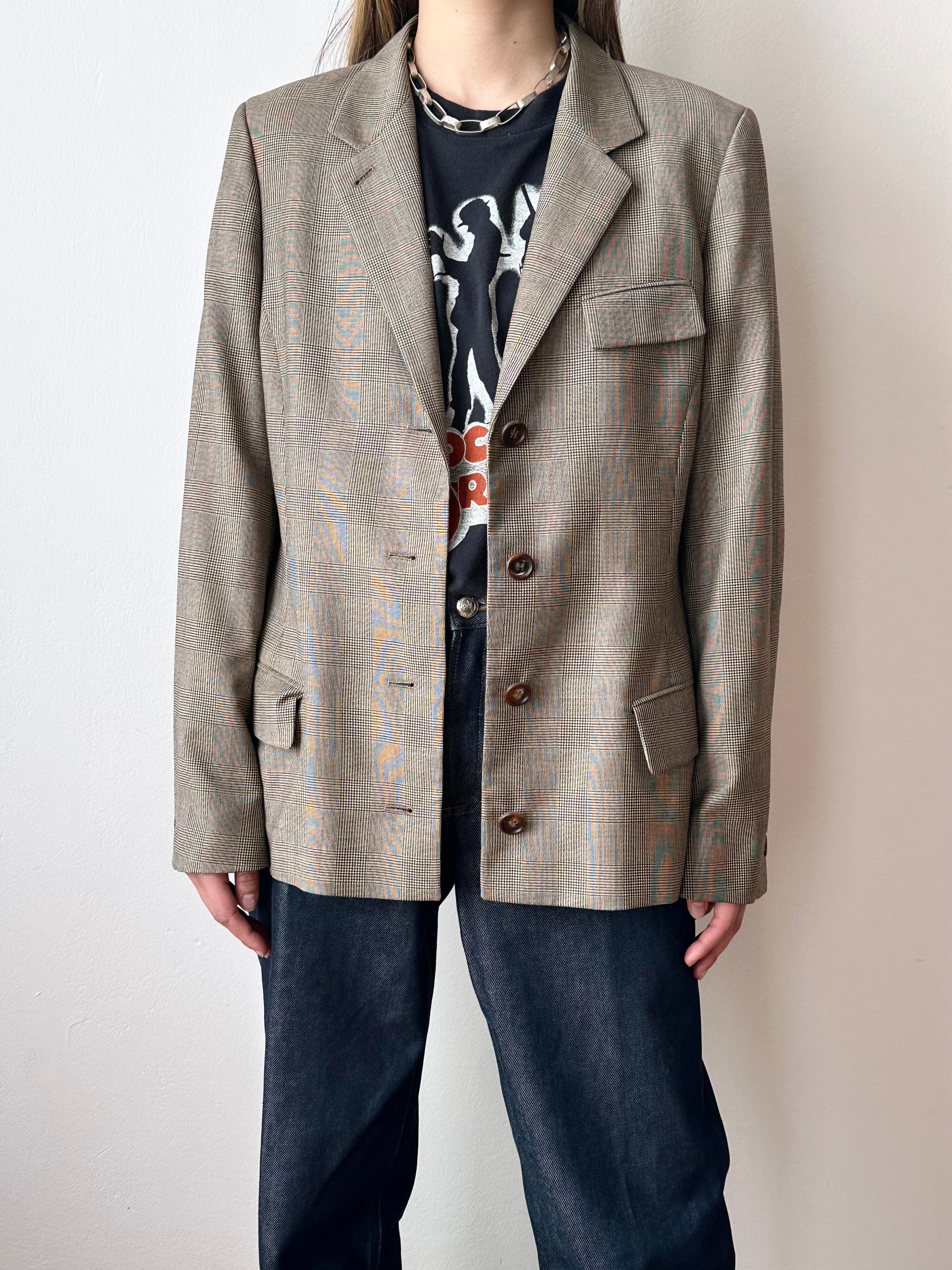 90s JIL SANDER+ plaid tailored jacket – TOTO