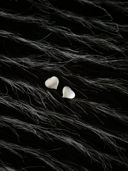 hans hansen heart series earring silver 925
